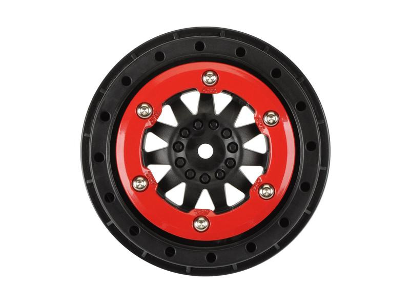 Proline Felgen 2.2/3.0 ProTrac F-11, Rot/Schwarz 2 Stück