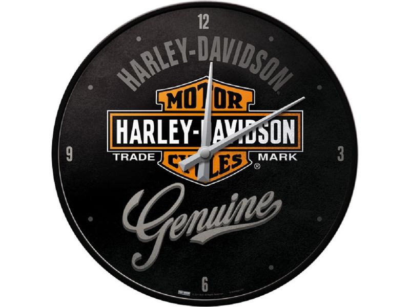 Nostalgic Art Wanduhr Harley Davidson Ø 31 cm, Schwarz