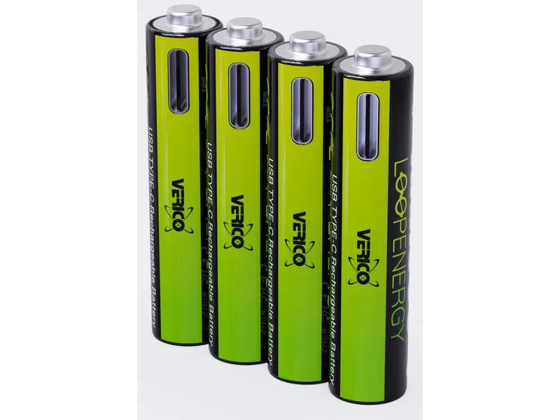 Verico Akku 4x AA 1700 mAh mit USB-C