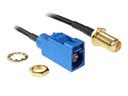 Delock Antennenkabel FAKRA C - SMA, (f-f), 20cm zum Einbau