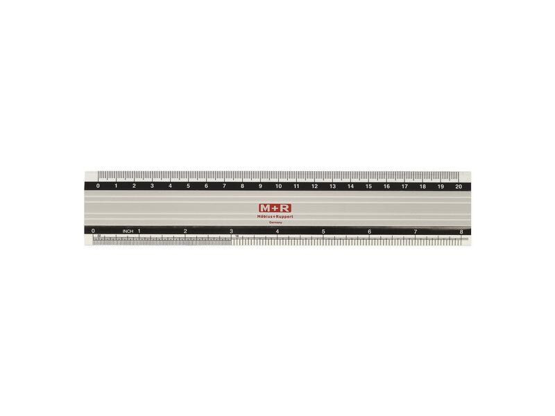 M+R Lineal Skala Aluminium 20 cm