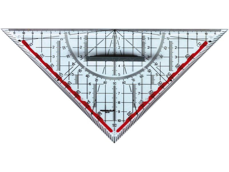 Rumold Geodreieck Duo 25 cm, Skala