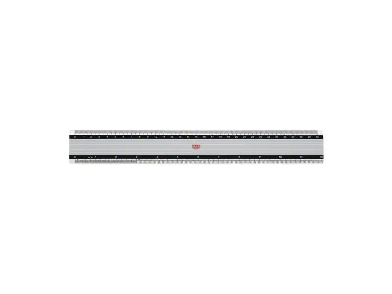 M+R Lineal Skala Aluminium 30 cm