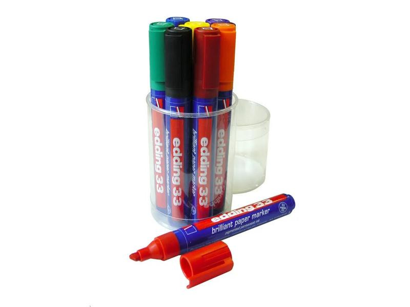 edding Flipchart-Marker 33 8 Stück, Mehrfarbig