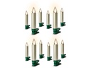 Lumix LED Baumkerze SuperLight Flame, Cashmere, 12er-Starter Set
