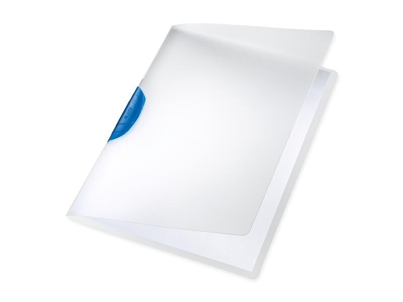 Leitz Klemmhefter Color-Clip Blau/Semitransparent