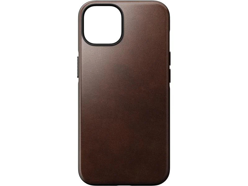 Nomad Back Cover Modern Leather Horween iPhone 14 Braun