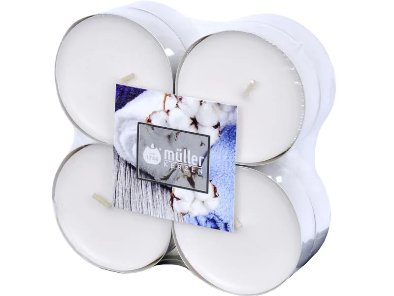 müller Kerzen Duftkerze Soft Cotton 8 Stück