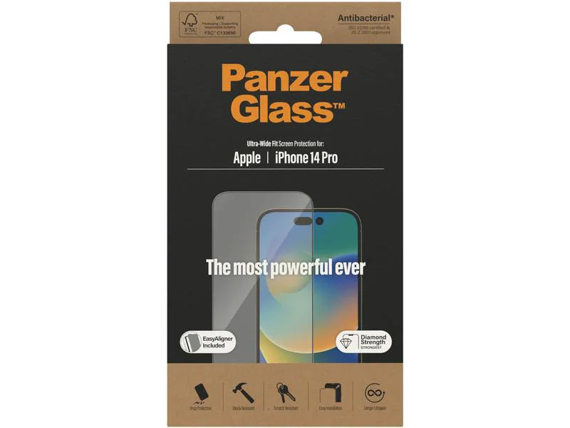 Panzerglass Displayschutz Ultra Wide Fit iPhone 14 Pro