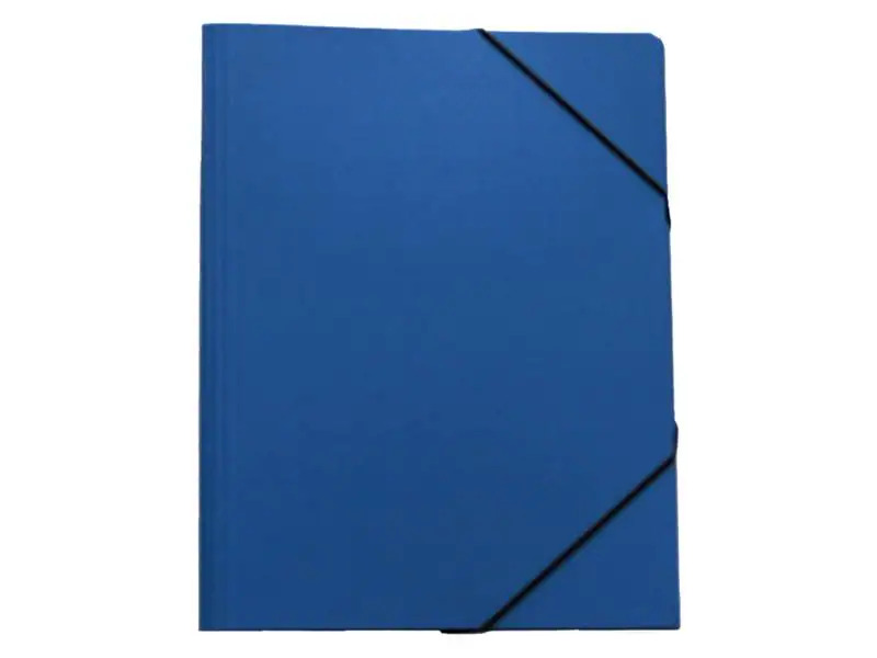 EROLA Gummibandmappe Pressspan A4 Blau, 1 Stück