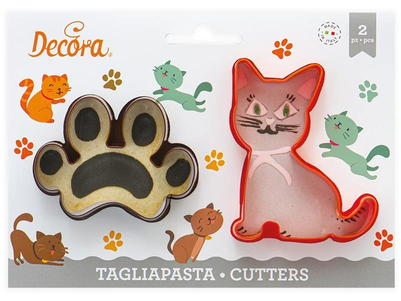 Decora Guetzli-Ausstecher Katze 2 Stück