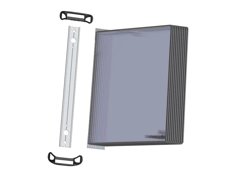 Tarifold Dokumentenhalter Wandelement T-Display Pro Schwarz