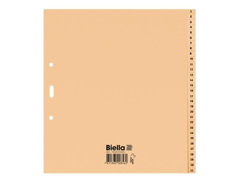 Biella Register A4, 1-31