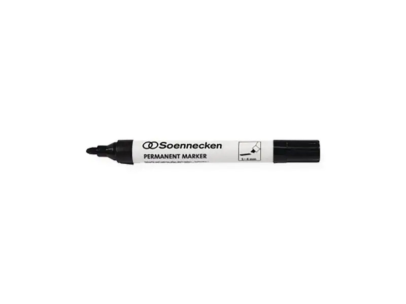 Soennecken Permanent-Marker Schwarz, 10 Stück