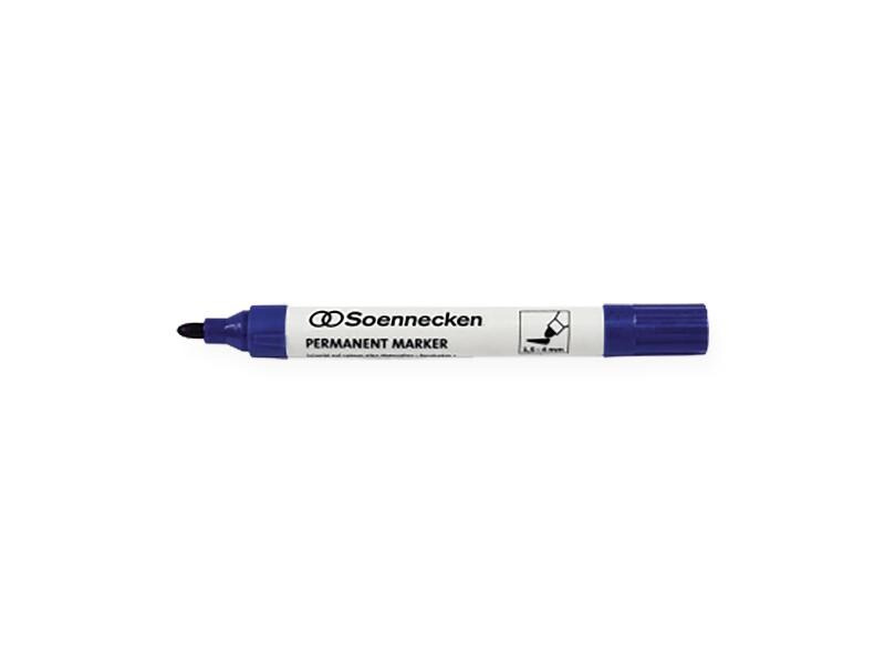 Soennecken Permanent-Marker Blau, 10 Stück