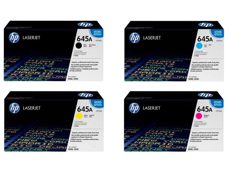 HP Rainbow Kit Nr. 645A (C9730A-C9733A) BL/C/M/Y