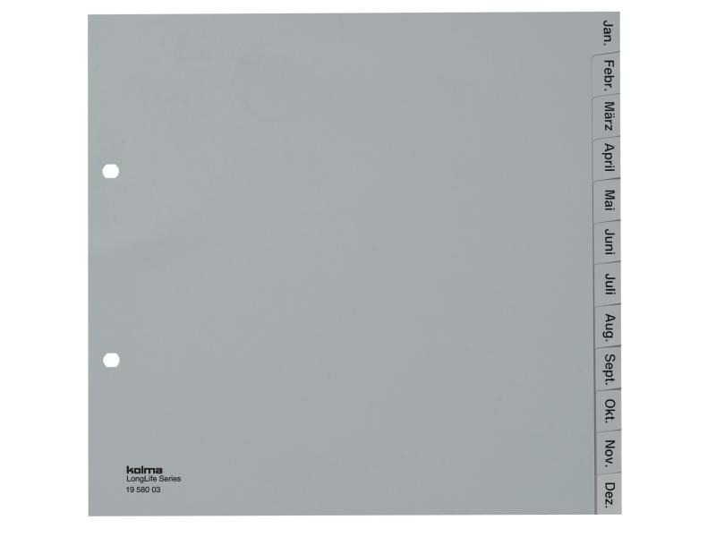 Kolma Register A4 LongLife Jan-Dez (de), teildeckend