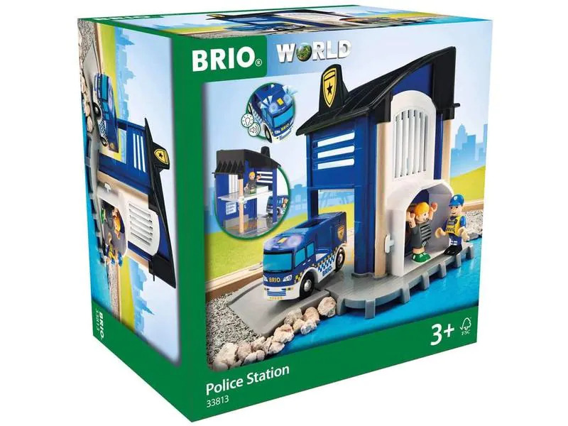 BRIO BRIO World Polizeistation mit Einsatzfahrzeug