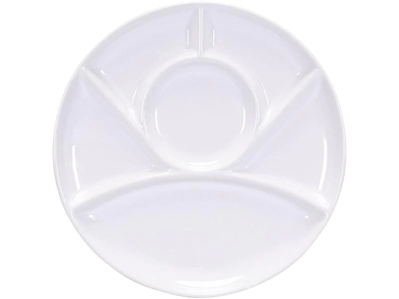 Kadastar Fondue-Teller Classic, 26 cm Weiss