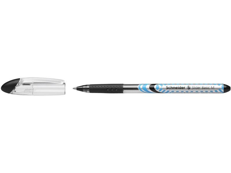 Schneider Kugelschreiber Slider Basic 1 mm, Schwarz/Silber