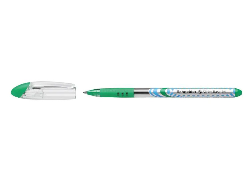 Schneider Kugelschreiber Slider Basic 1 mm, Grün/Silber