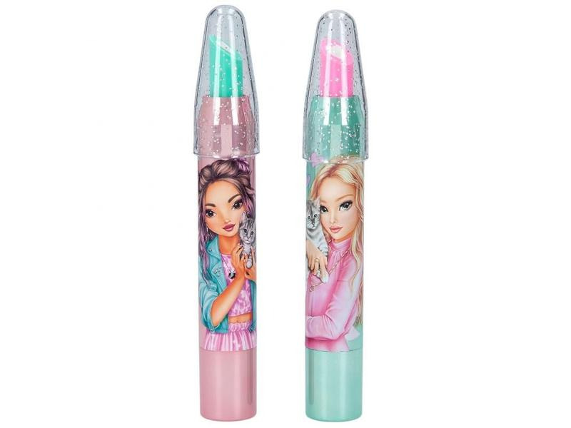 Depesche Radiergummi Lippenstift Top Model Rosa/Türkis