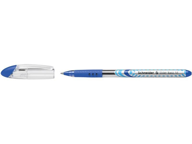 Schneider Kugelschreiber Slider Basic 1 mm, Blau/Silber