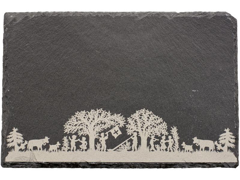 Kadastar Servierplatte «Bergchilbi» Beige/Grau