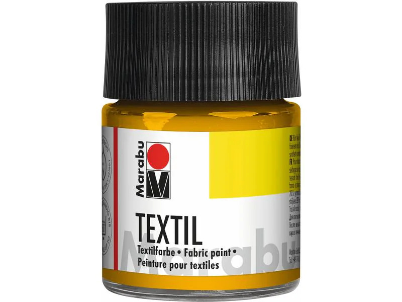 Marabu Textilfarbe 50 ml, Mittelgelb