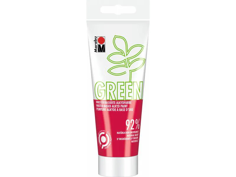 Marabu Bastelfarbe Alkydfarbe Green Kirschrot, 100 ml