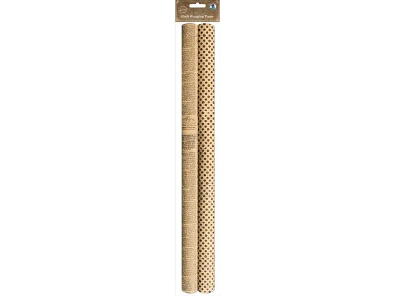 URSUS Geschenkpapier News Braun/Schwarz, 50 x 70 cm