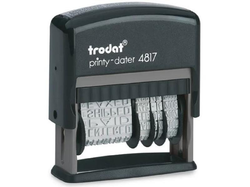 Trodat Wort- und Datumsstempel Printy 4817 Italienisch