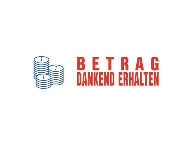Trodat Motivstempel Office Printy 4912 Betrag Dankend erhalten