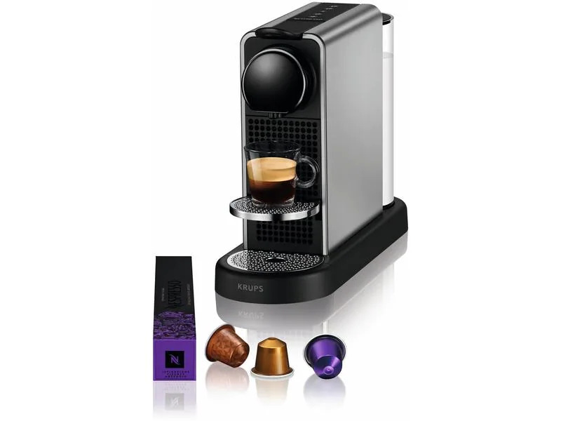 Krups Kaffeemaschine Nespresso CitiZ Platinum Schwarz/Titanium