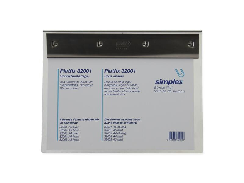 Simplex Dokumentenhalter Platfix A5 quer Schwarz