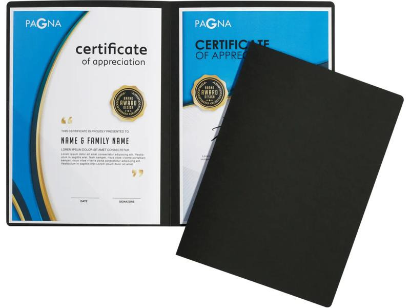 Pagna Präsentationsmappe Perfect A4, Schwarz, 1 Stück