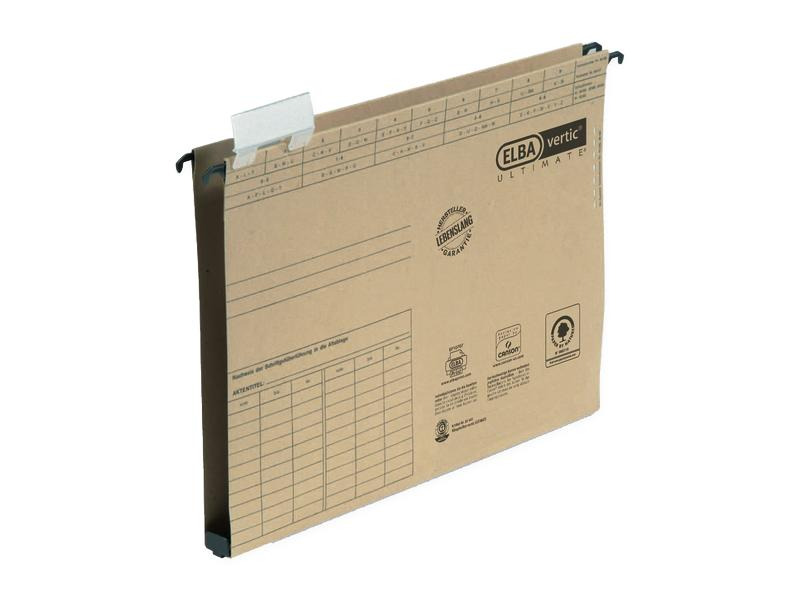 Elba Hängeregister Ultimate 1 Braun, 25 Stück