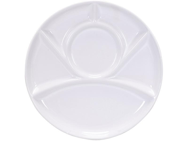 Kadastar Fondue-Teller Classic, 23 cm Weiss