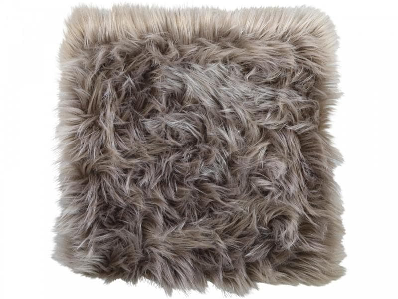 Chic Antique Pelzimitat 40 x 40 cm, Mokka