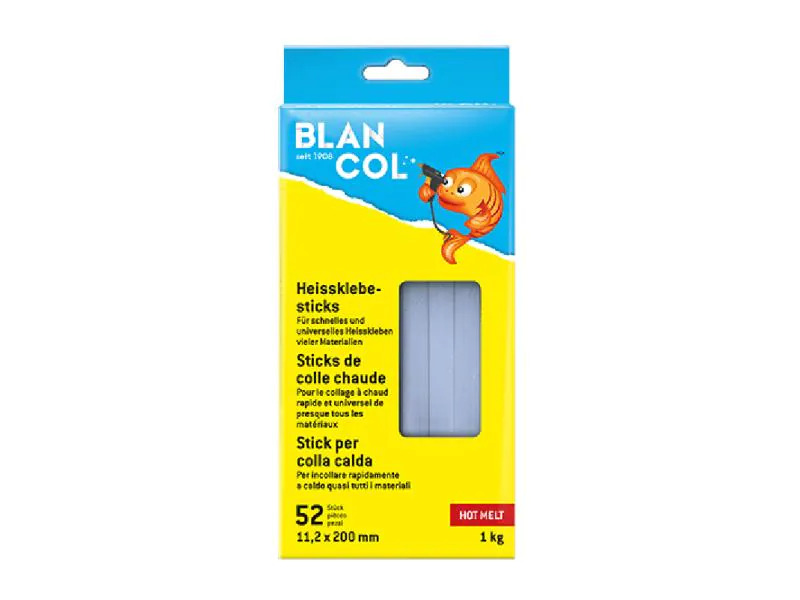 Blancol Klebestick-Set Hot Melt 52 Stück, Transparent