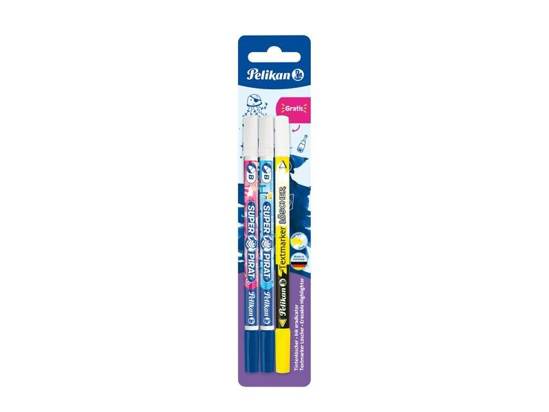 Pelikan Tintenlöscher Super Pirat inkl. Textmarkerlöscher