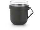 Brabantia Suppenbehälter Make &amp; Take 600 ml, Dunkelgrau