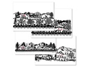 Trendform Tischset Swiss Tradition 1, 29.7 cm x 42 cm, Schwarz/Weiss