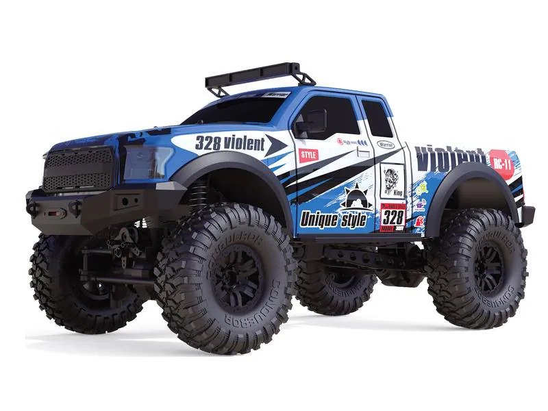 Amewi Scale Crawler Dirt Climbing Race PickUp 4WD, Blau 1:10, RTR
