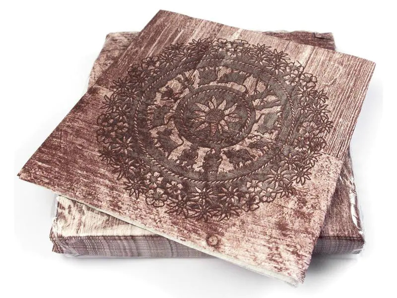 Trendform Papierservietten Swiss Wood 33 cm x 33 cm, 20 Stück