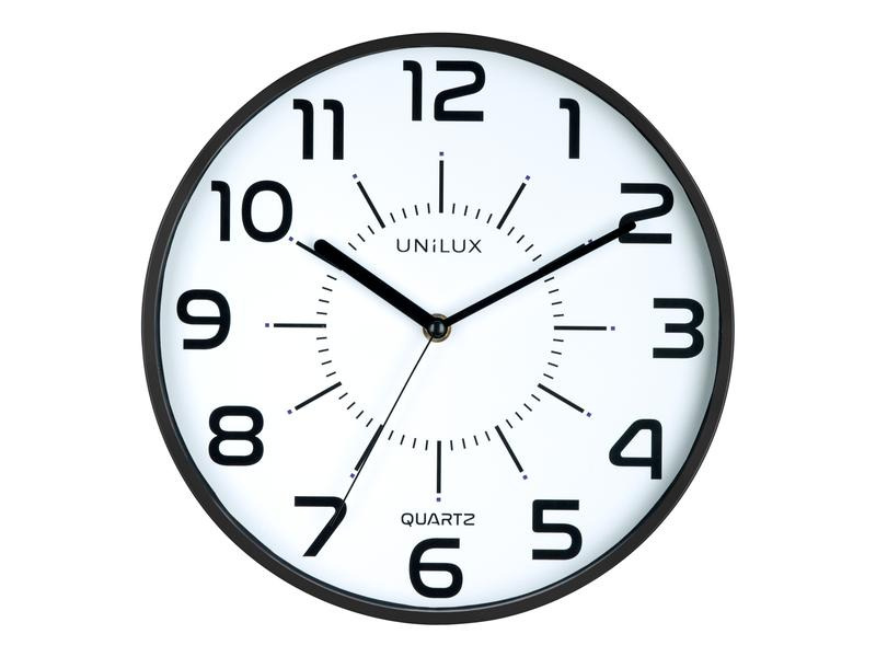 UNiLUX Wanduhr Pop Ø 30 cm, Schwarz