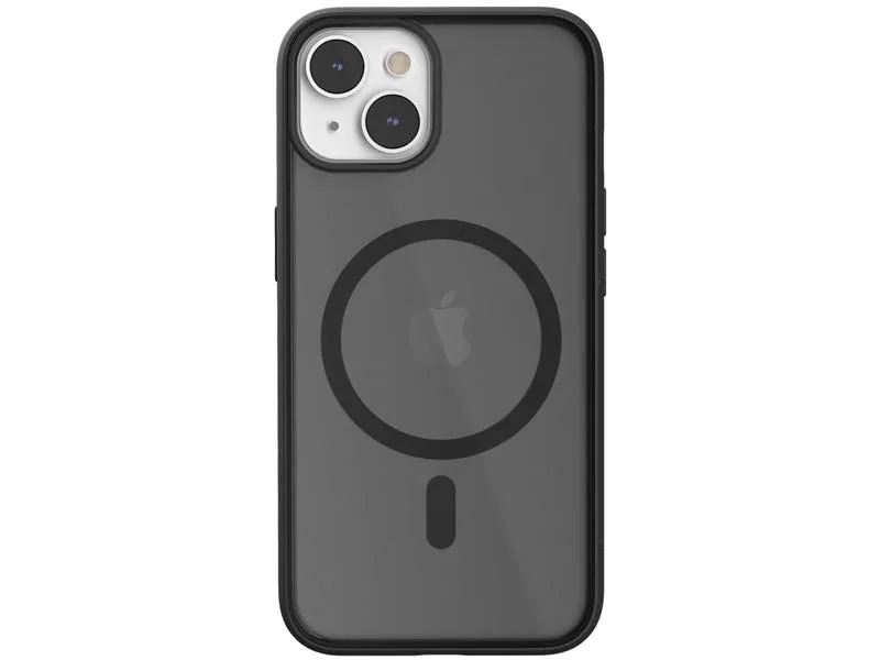 Woodcessories Back Cover Clear Case MagSafe iPhone 14 Plus Schwarz matt