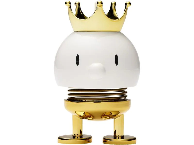 Hoptimist Aufsteller Bumble Prinz S 7.6 cm, Gold/Weiss