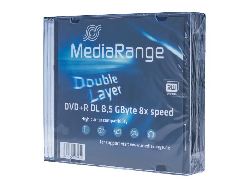 MediaRange DVD+R Medien 8.5 GB, Slimcase (5 Stück)