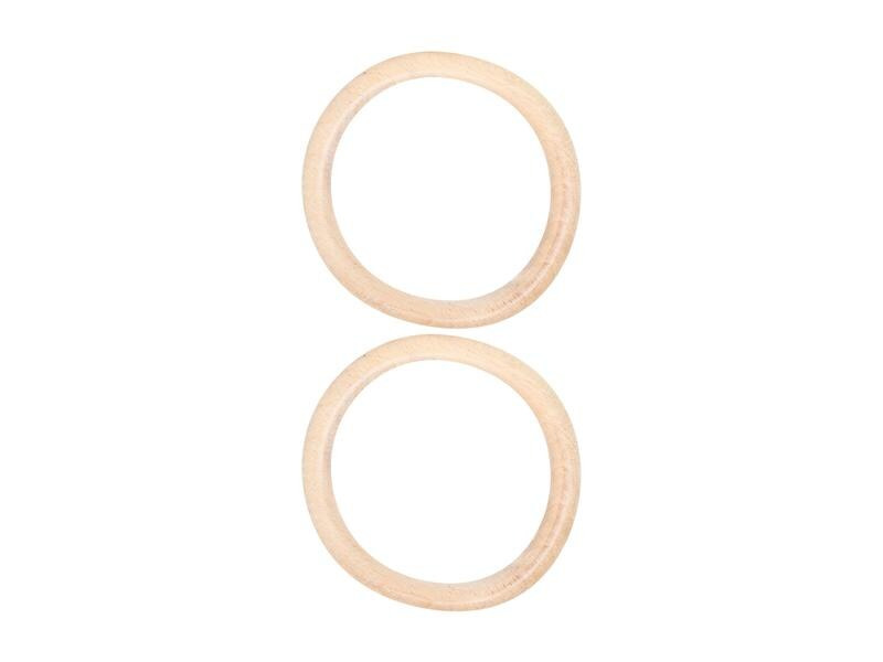 lalana Holzring Hölzerner Ring 10.5 cm, 2 Stück